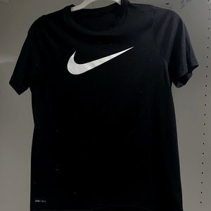 NIKE Logo Black Tee Shirt XS
